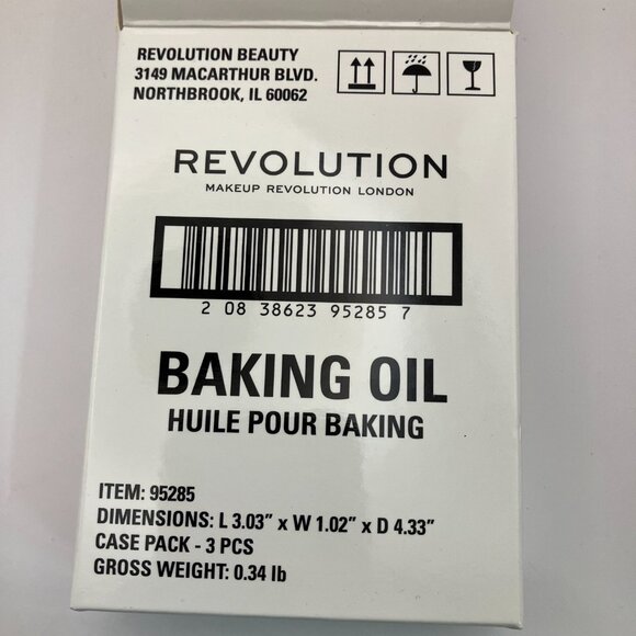 Makeup Revolution London Baking Oil Long-Lasting 0.61 Oz 18 ml Pack Of 3 Pieces - Picture 9 of 9
